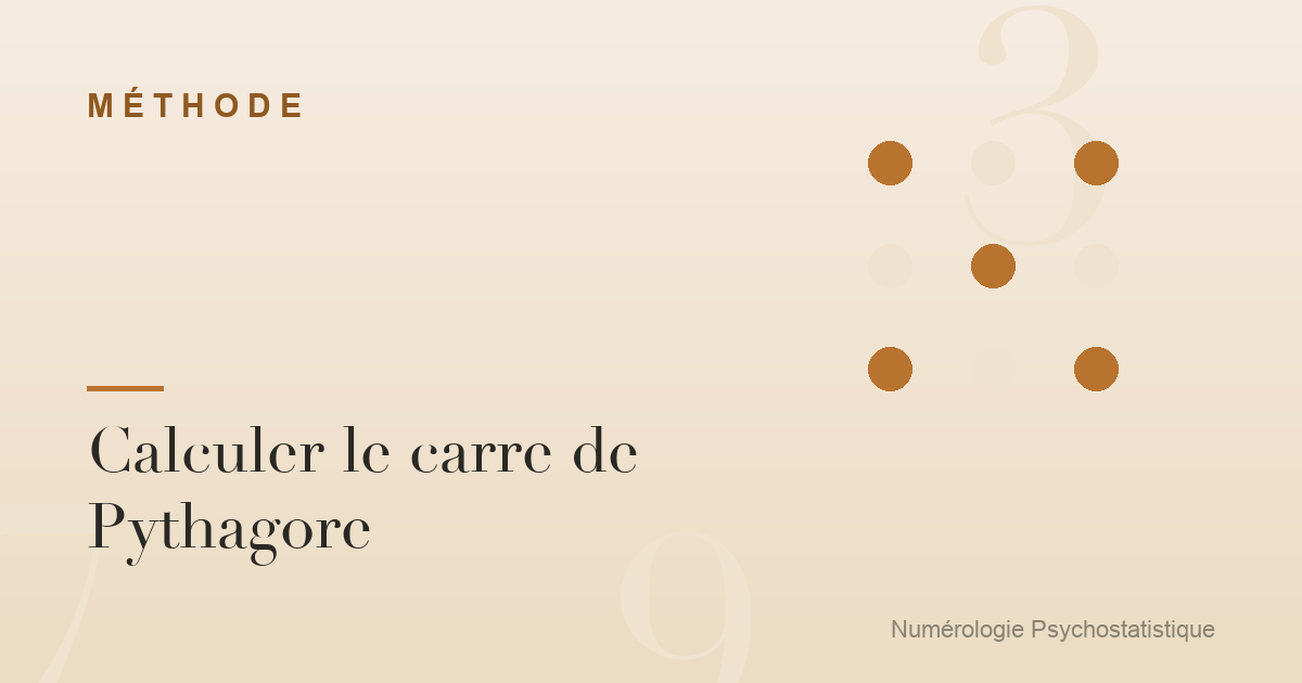 Calculer le carre de Pythagore : guide et exemple