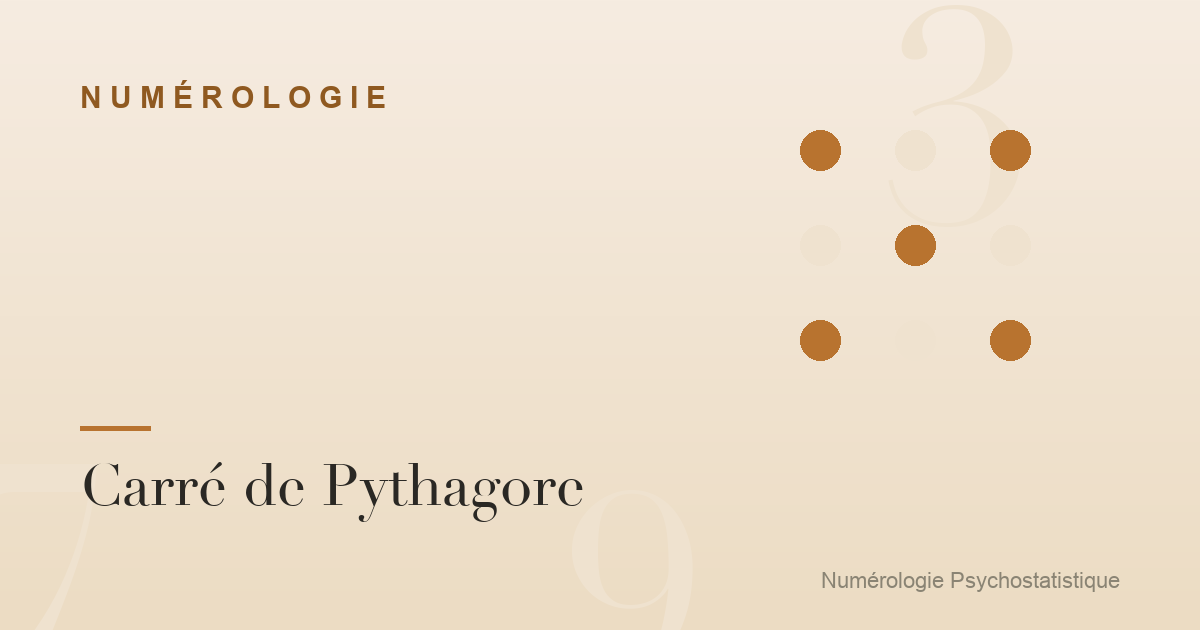 Carré de Pythagore : peut-on le faire évoluer ?