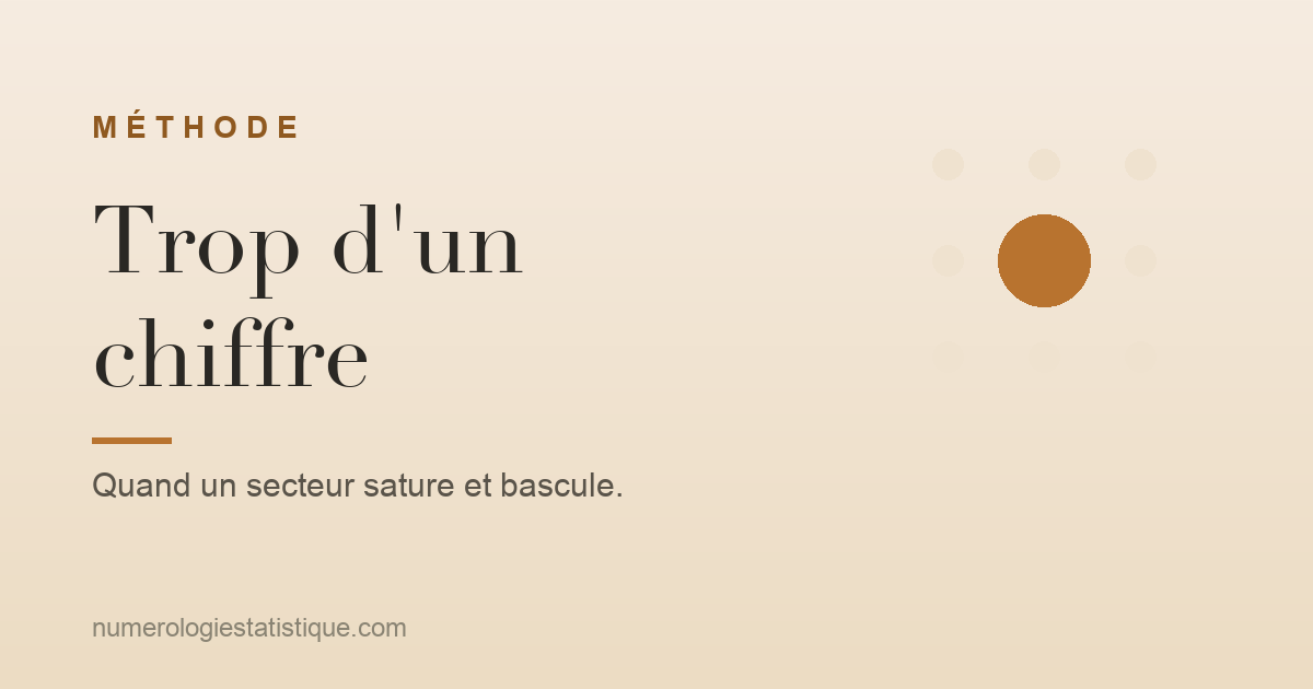 Trop d'un chiffre dans la matrice : la surcharge qui bascule