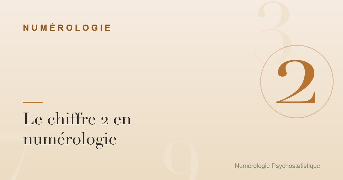 Le chiffre 2 en numérologie : sens du lien