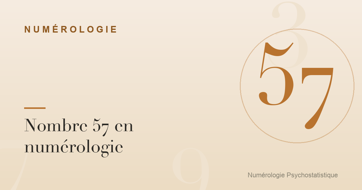 Nombre 57 en numérologie : liberté et curiosité