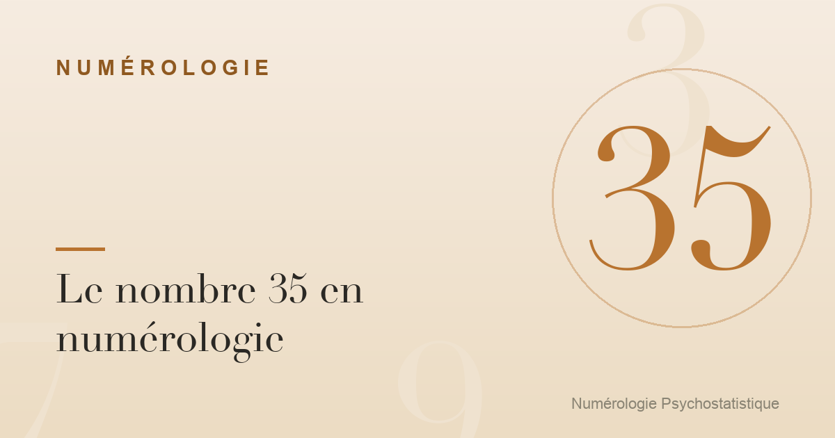 Le nombre 35 en numérologie : créativité et ambition