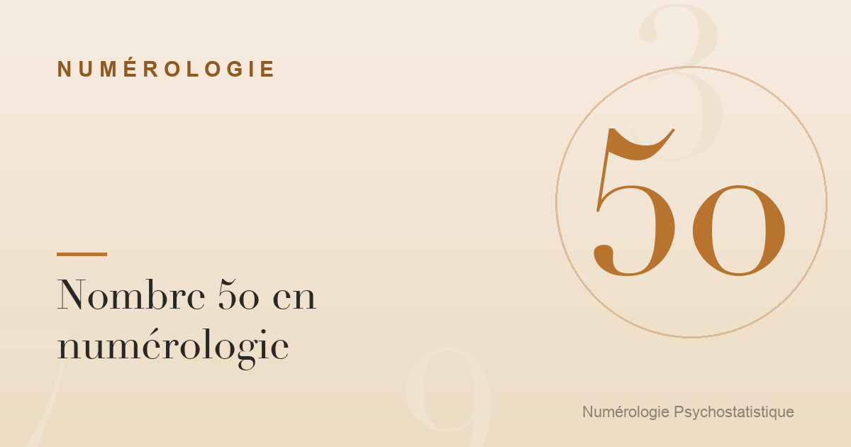 Nombre 50 en numérologie : liberté et mouvement