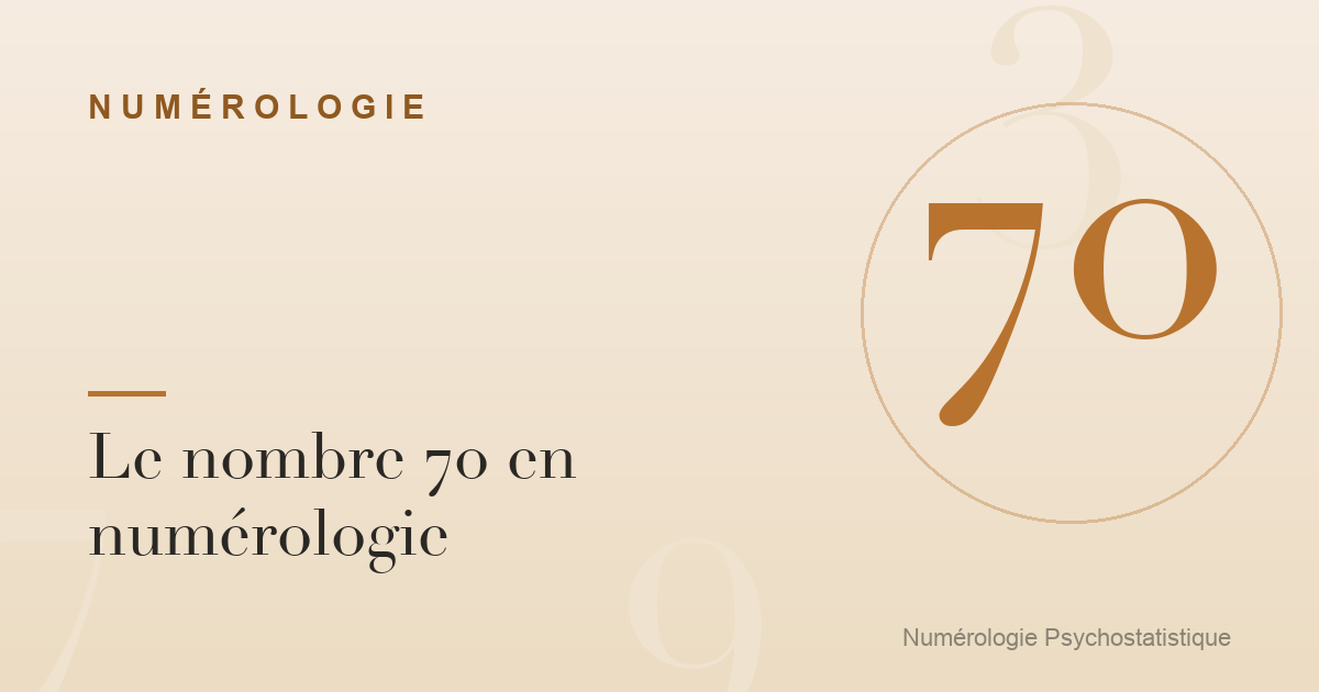 Le nombre 70 en numérologie : réflexion et autonomie