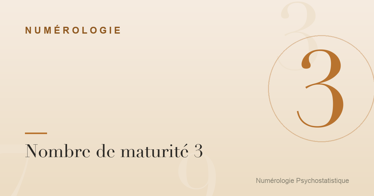 Nombre de maturité 3 : créativité et expression