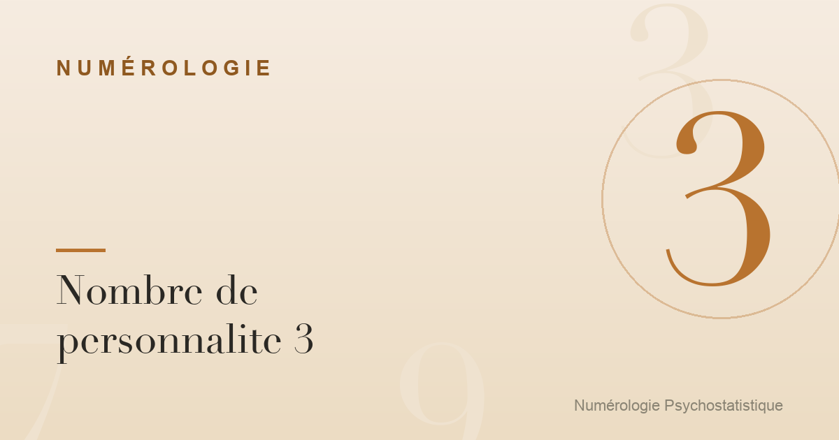 Nombre de personnalite 3 : l'image que l'on renvoie